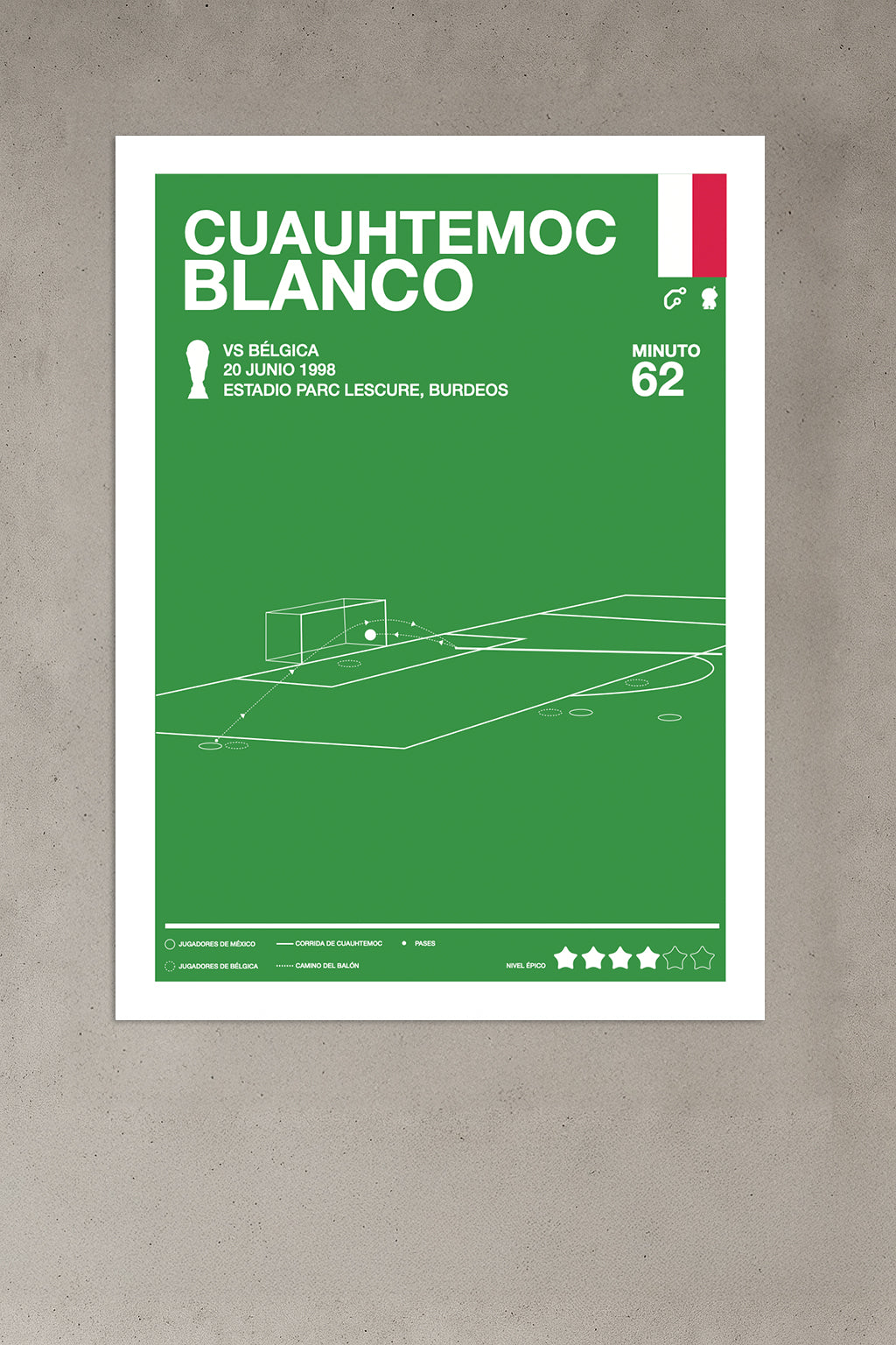 Gol de Cuauhtemoc Blanco en Francia 1998