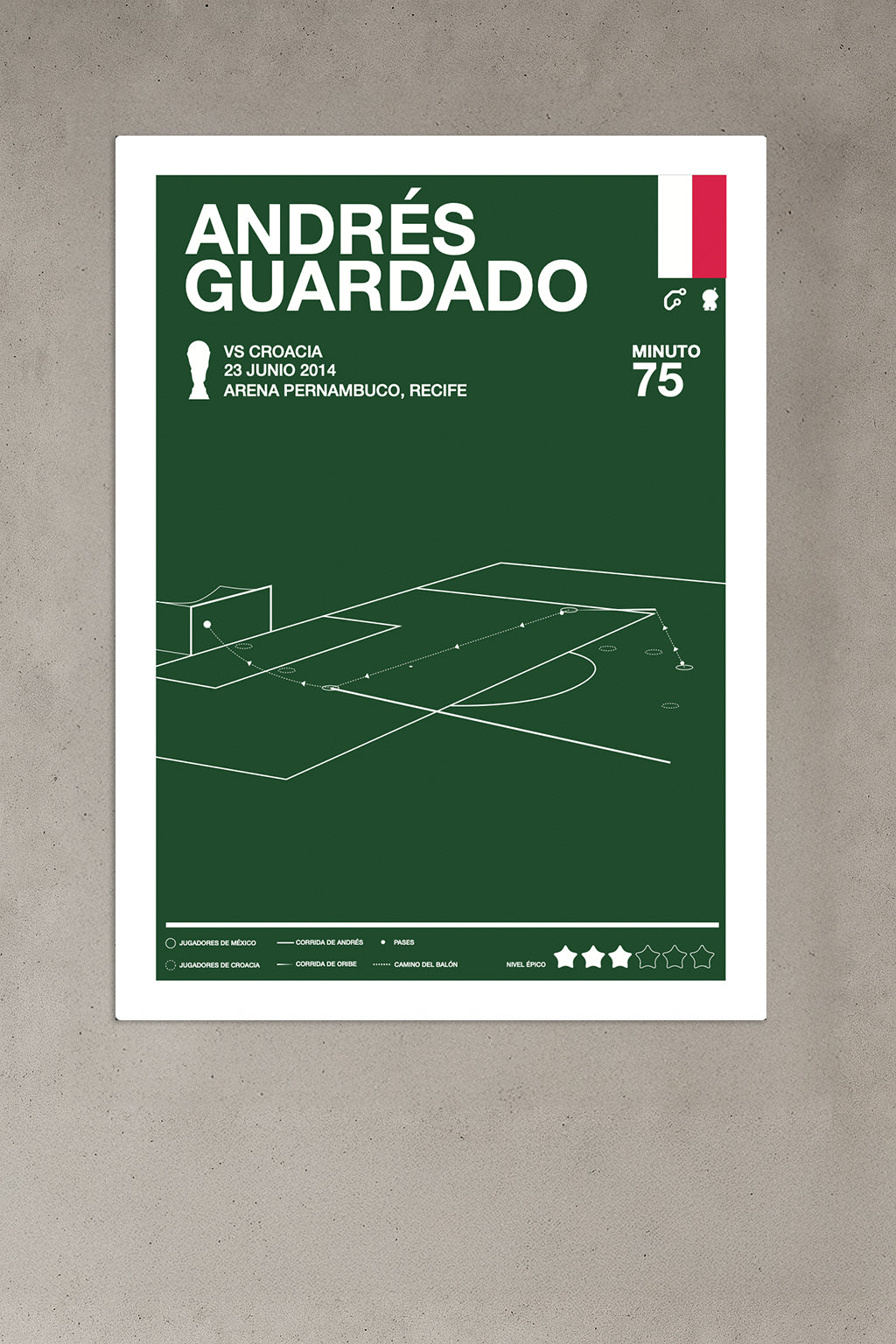 Gol de Andrés Guardado en Brasil 2014