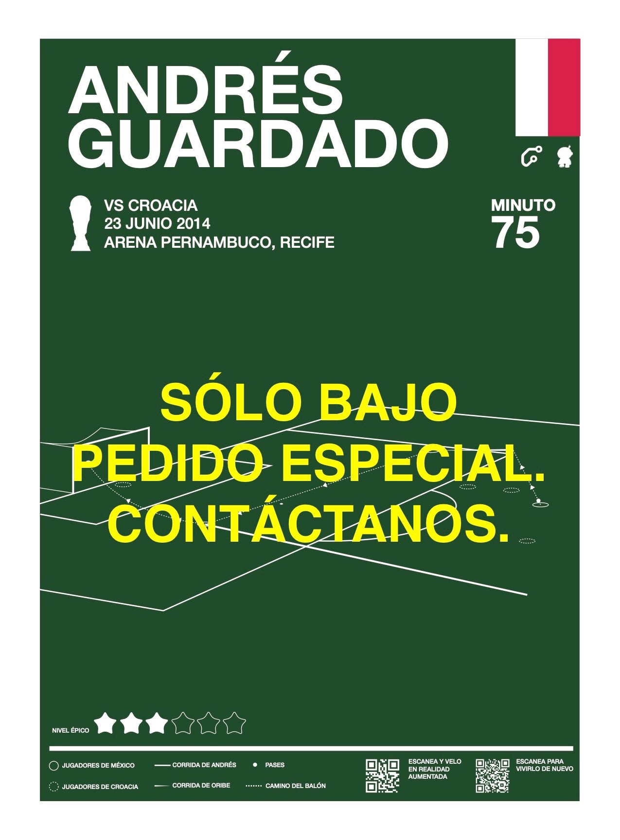 Gol de Andrés Guardado en Brasil 2014