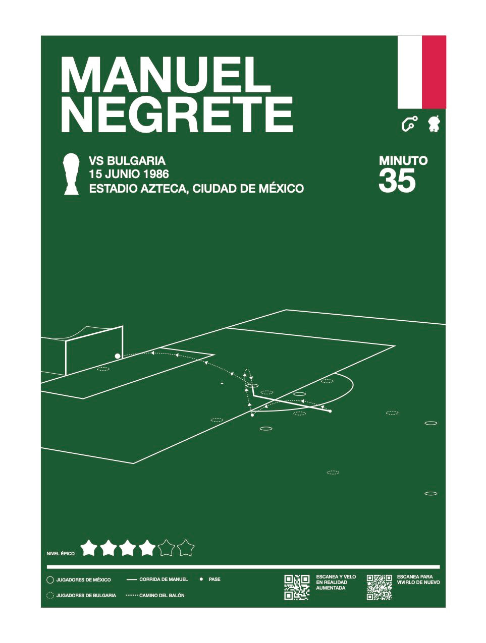 Gol de Manuel Negrete en México 1986