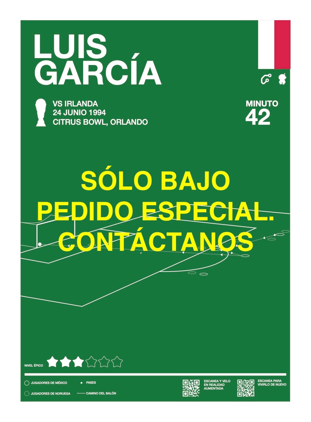 Gol de Luis García en Estados Unidos 1994