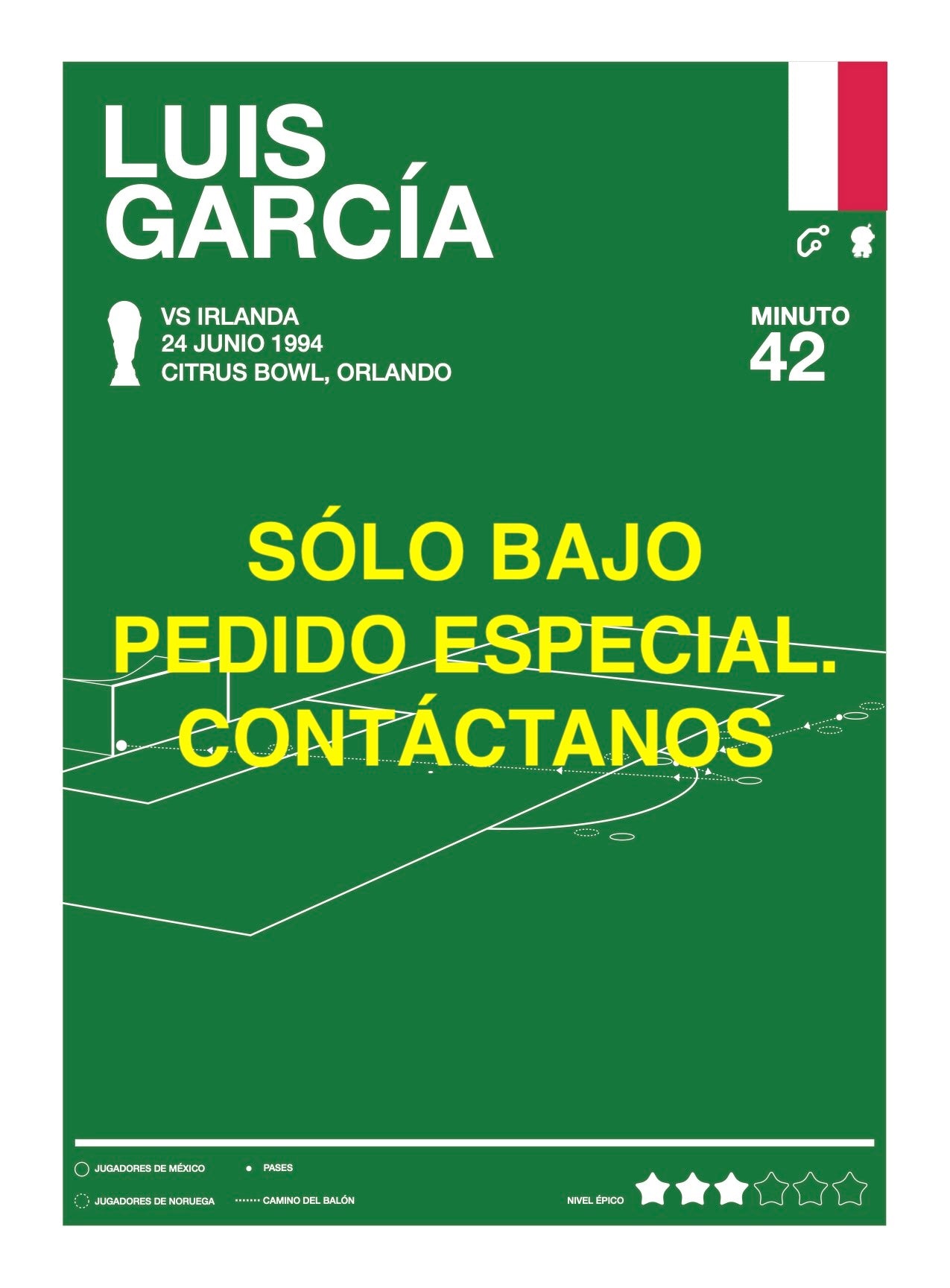 Gol de Luis García en Estados Unidos 1994