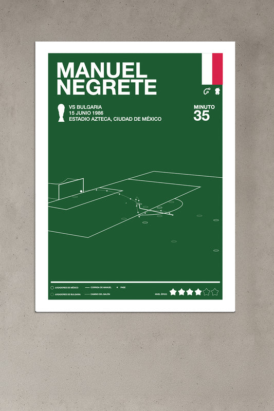 Gol de Manuel Negrete en México 1986