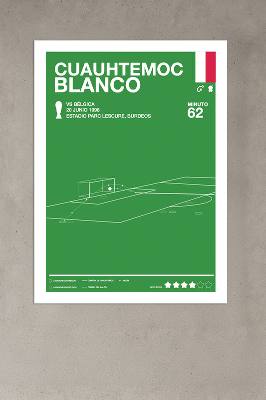 Gol de Cuauhtemoc Blanco en Francia 1998