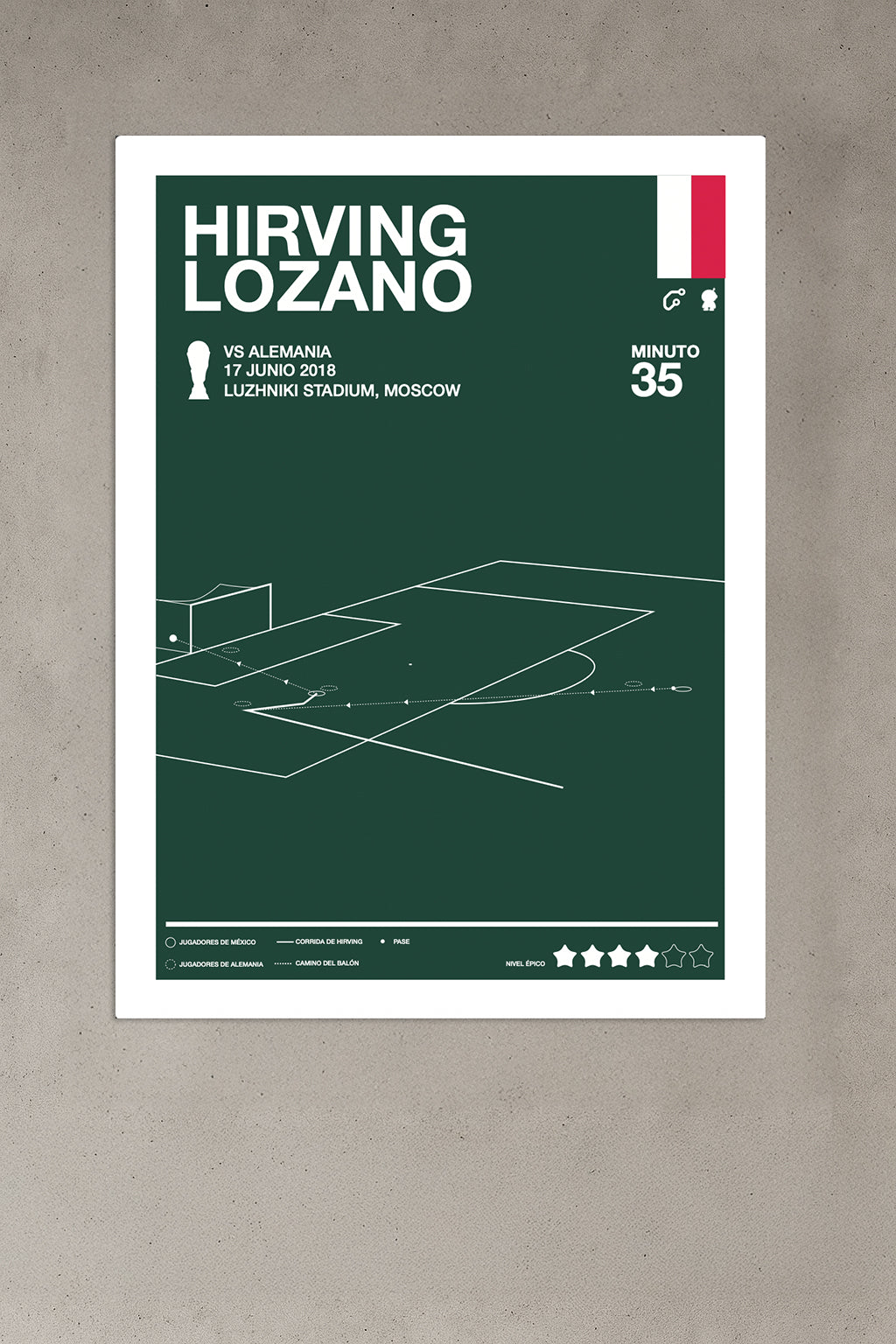 Gol de Hirving "Chucky" Lozano en Rusia 2018
