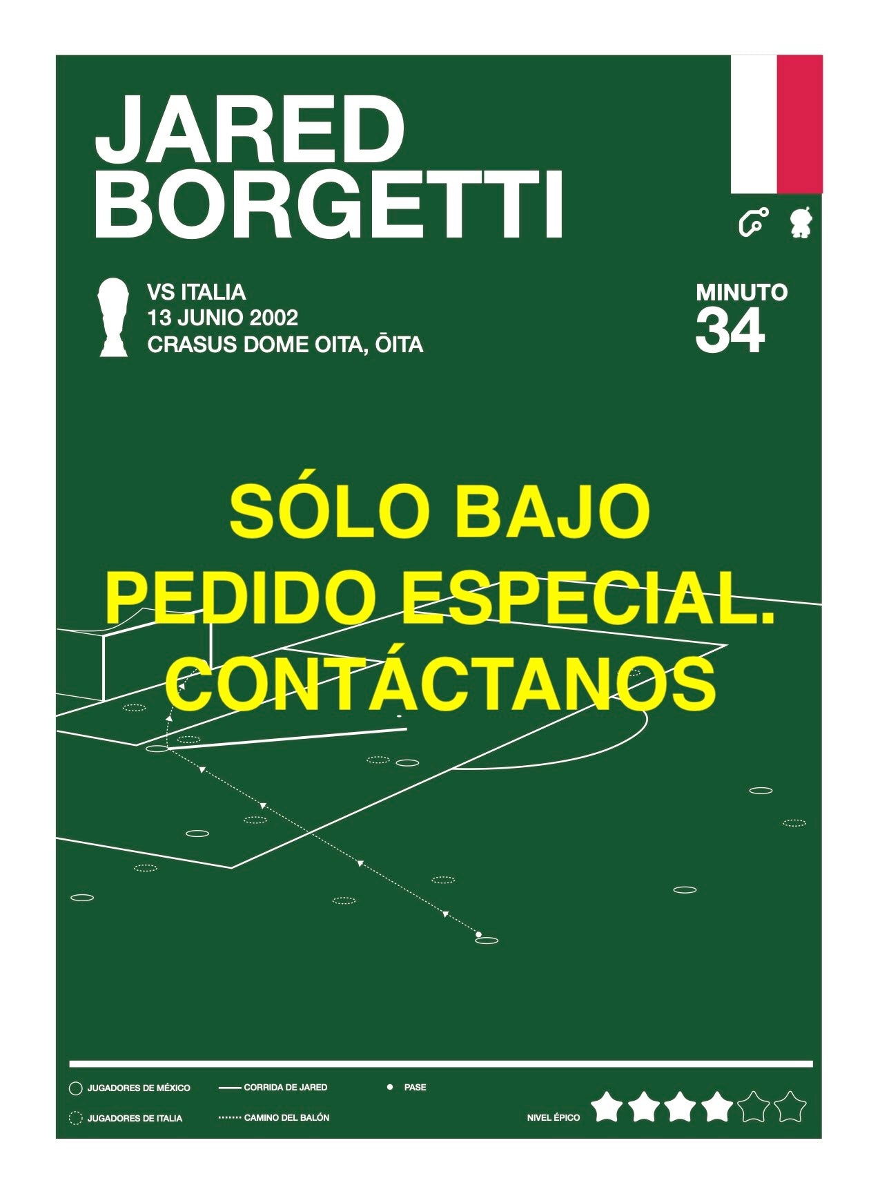 Gol de Jared Borgetti en Corea-Japón 2002
