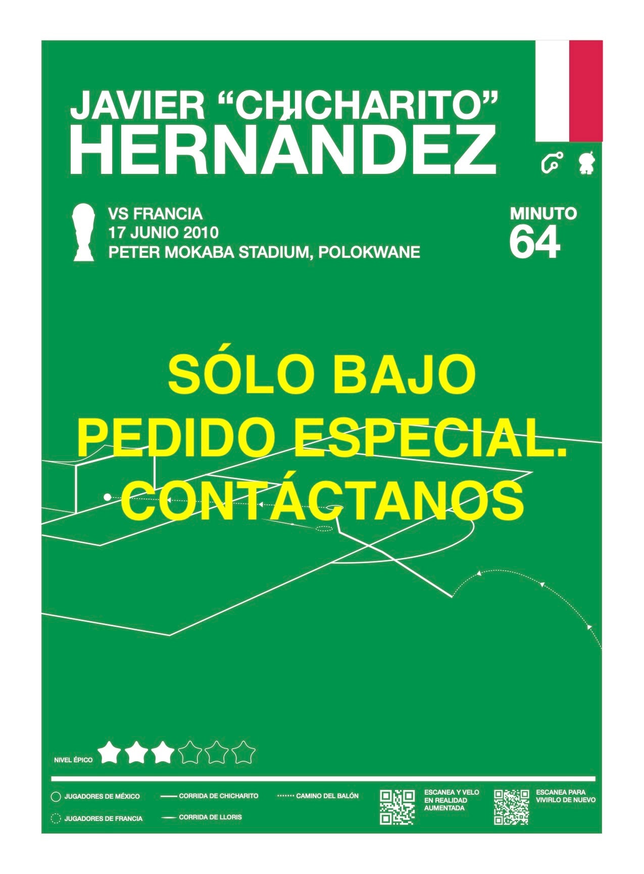Gol de Javier Hernández "Chicharito" en Sudáfrica 2010