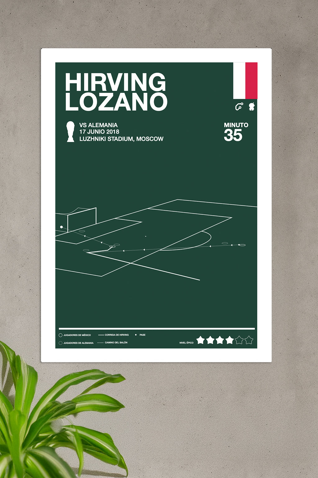 Gol de Hirving "Chucky" Lozano en Rusia 2018